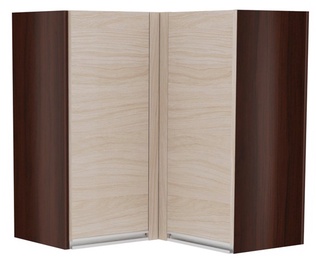 Ülemine köögikapp Bodzio Sandi Corner KSSNG-LA/OR, beež/pähklipuu, 650 mm x 650 mm x 720 mm