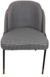 Стул для столовой MN A-460 Chair 35340020, черный/серый, 56 см x 48 см x 85 см