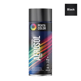 Krāsu aerosoli Pentacolor Universal, preču zīmes, spīdīgi melns, 0.4 l