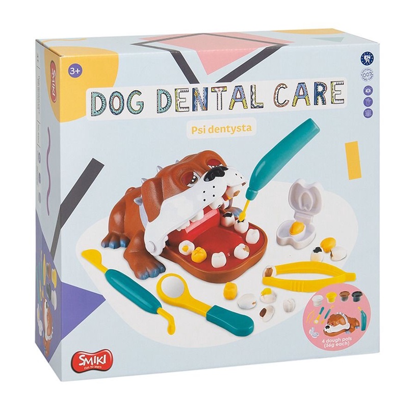 Plastiliini komplekt, koerte hambaarst Smiki Dog Dental Care, mitmevärviline