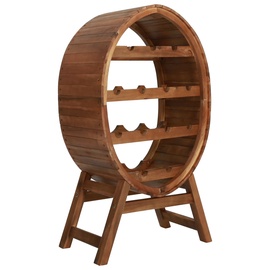 Pudeliriiul VLX Wine Rack 13 Bottles 44036, pruun, 500 mm x 300 mm x 900 mm