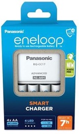 Bateriju lādētājs Panasonic Smart + 4 x AA Eneloop 2000 mAh