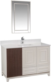 Комплект мебели для ванной Kalune Design Ohio 48, кремовый, 54 x 120 см x 86 см