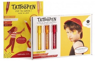 Набор для татуировок Nailmatic Tatoopen You're The Artist, красный/желтый/oранжевый