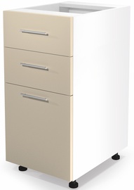 Нижний кухонный шкаф Vento DS3-40/82, белый/бежевый, 520 мм x 400 мм x 820 мм