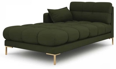 Dīvāns Micadoni Home Mamaia Chaise Longue, zaļa, kreisais, 185 x 105 cm x 75 cm