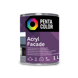 Fassaadivärv Pentacolor Acryl Facade, valge, 1 l