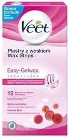 Depilācijas joslas Veet Easy-Gelwax, 12 gab.