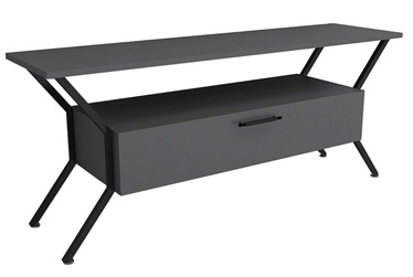 TV galds Kalune Design Tarz, melna/antracīta, 124 cm x 35 cm x 54 cm