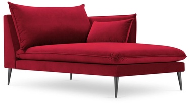 Dīvāns Micadoni Home Agate Velvet Chaise Longue, sarkana, labais, 165 x 92 cm x 97 cm