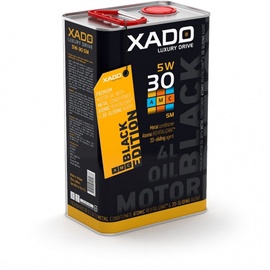 Машинное масло Xado SM Black Edition 5W - 30, синтетический, для легкового автомобиля, 4 л