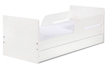 Bērnu gulta Klups Timo, balta, 164 x 78 cm