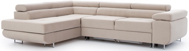 Kampinė sofa Anton Paros 02, smėlio, kairinė, 202 x 275 cm x 85 cm