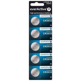 Baterijas Everactive CR2032-5BB, CR2032, 3 V, 5 gab.