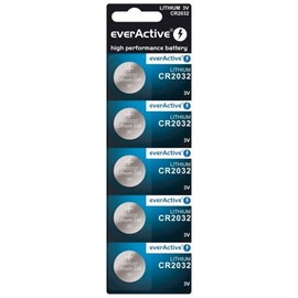 Baterijas Everactive CR2032-5BB, CR2032, 3 V, 5 gab.