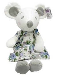 Mīkstā rotaļlieta Tulilo Mouse Anna, pelēka, 22 cm