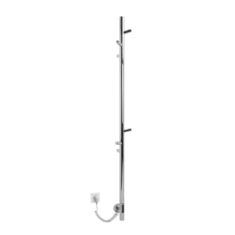 Электрический полотенцесушитель Domoletti L.15X140.CHR.PREMIUM, хромовый, 6 см x 140 см