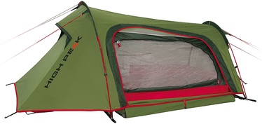 Divvietīga telts High Peak Sparrow LW 10187, sarkana/zaļa