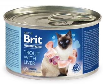 Kassi märgtoit Brit Premium By Nature Trout With Liver