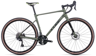 Велосипед гибридный Cube Nuroad Race, 28 ″, 21" (53 cm) рама, черный/зеленый