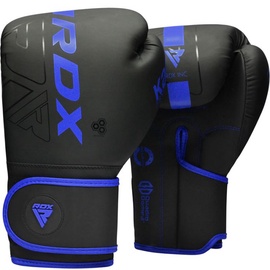 Боксерские перчатки RDX F6 Matte BGR-F6MU-6OZ, синий/черный, 6 oz