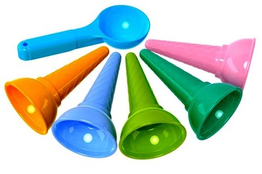 Smėlio žaislų rinkinys Technok Ice Cream Cone, įvairių spalvų, 6 vnt.