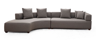 Četrvietīgs stūra dīvāns Hanah Home Gondol, pelēka, labais, 180 x 105 cm x 70 cm