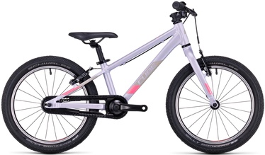 Vaikiškas dviratis, kalnų Cube Cubie 180 SLX, violetinis/koralinė, 18"