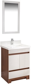 Комплект мебели для ванной Kalune Design Echo 24, кремовый, 54 см x 60 см x 86 см