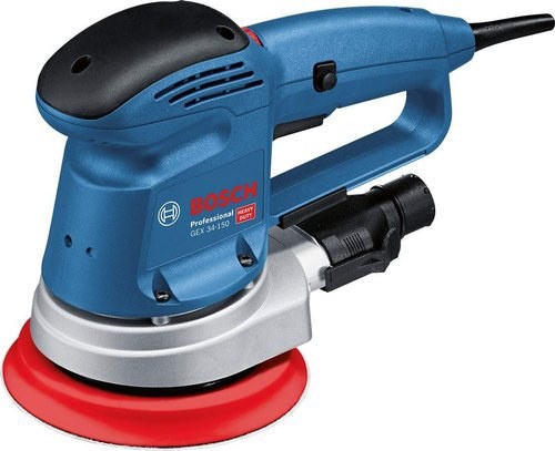 Электрическая углошлифовальная машина Bosch GEX 34-125 0601372300, со щетками, 340 Вт