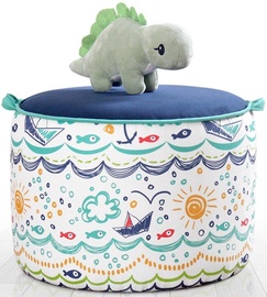 Pufs Hanah Home Lodie v3, daudzkrāsaina, 44 cm x 32 cm