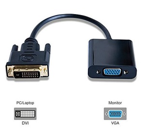 Адаптер MicroConnect DVI-D, VGA, черный