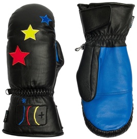 Перчатки Rossignol W Steeny Leather IMPR RLKWG14, синий/черный/красный/желтый, M