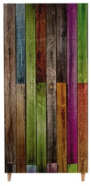 Riidekapp Kalune Design Stil 726, mitmevärviline/sonoma tamm, 90 cm x 52 cm x 192 cm