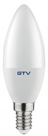 Лампочка GTV LED, C37, теплый белый, E14, 8 Вт, 700 лм