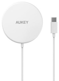 Беспроводное зарядное устройство Aukey LC-A1 MagSafe, Qi Wireless, белый, 15 Вт