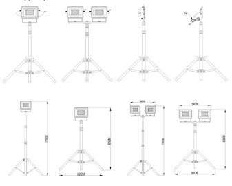 Prožektors Okko E023EE, 50 W, 4250 lm, 4000 °K, IP65, dzeltena