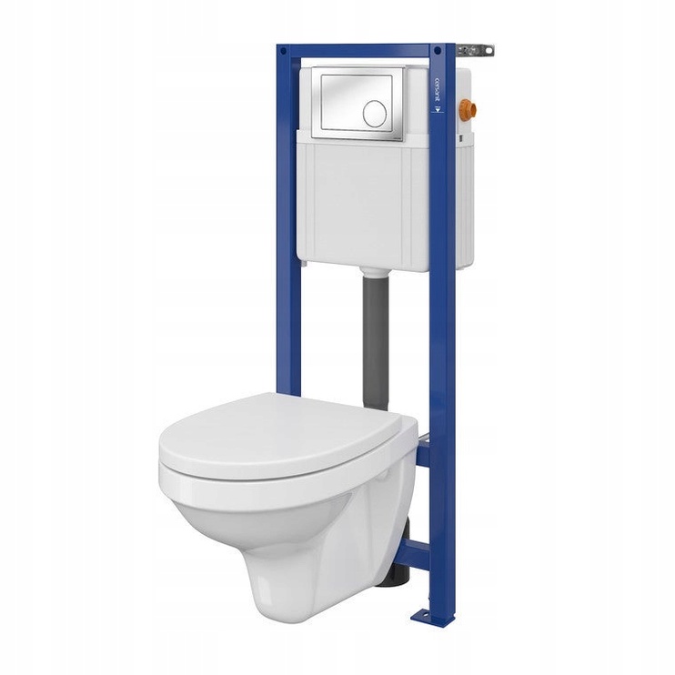 Seinapealse WC-poti komplekt Cersanit S701-022, 12.9 cm x 40 cm