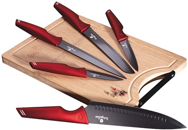 Virtuves nažu komplekts Berlinger Haus Metallic Line Burgundy Edition BH-2704, 5 gab.