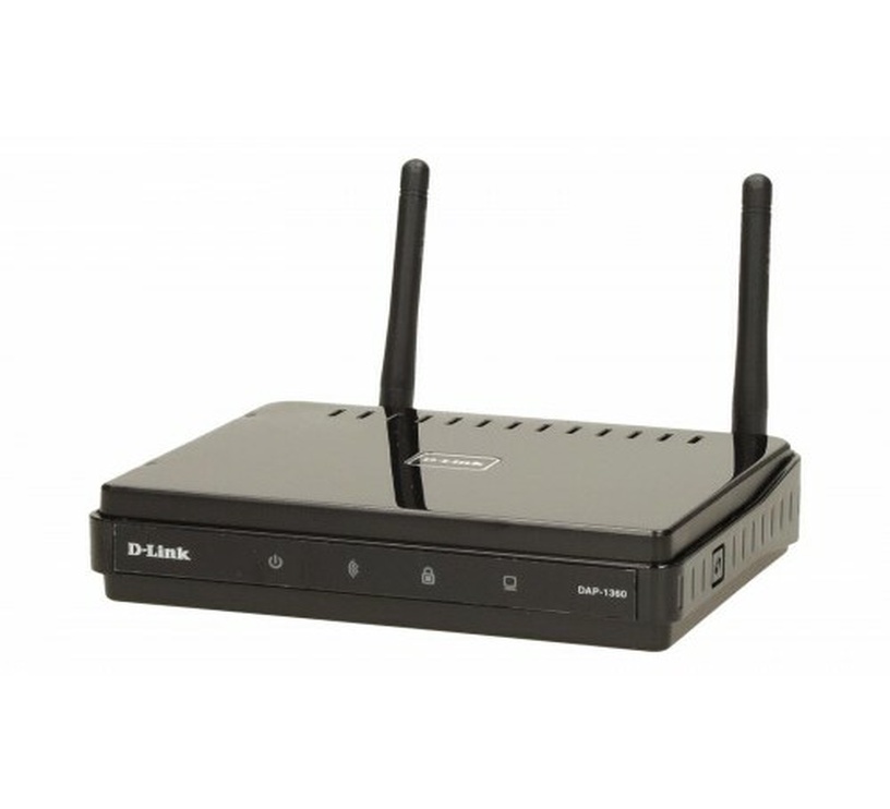 Traadita side võrgu tugijaam D-Link, 2.4 GHz, must