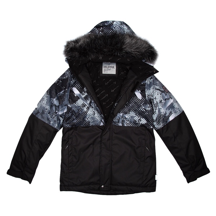 Куртка зима, детские Huppa Alfa 200G, черный, 128 см