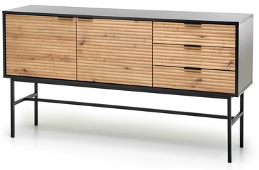 Kummut Halmar Murano KM-1, must/tamm, 160 x 40 x 86 cm