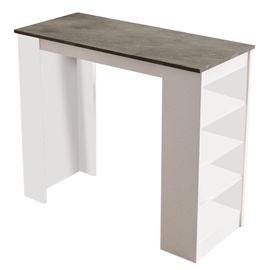 Барный стол Kalune Design ST1 GW, белый/серый, 120 см x 51.6 см x 101.8 см