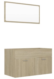 Комплект мебели для ванной VLX 804794, дубовый, 38.5 x 80 см x 46 см