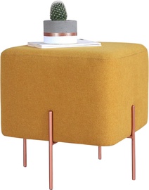 Пуф Hanah Home Copper 61, желтый, 40 см x 40 см x 42 см