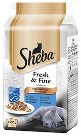 Влажный корм для кошек Sheba Mini Pouch, рыба, 0.3 кг