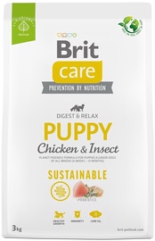 Sausā suņu barība Brit Care Puppy Chicken & Insect, vistas gaļa, 3 kg