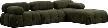 Угловой диван Hanah Home Bubble L1-O1-1R-PUF, зеленый, правый, 190 x 288 см x 75 см