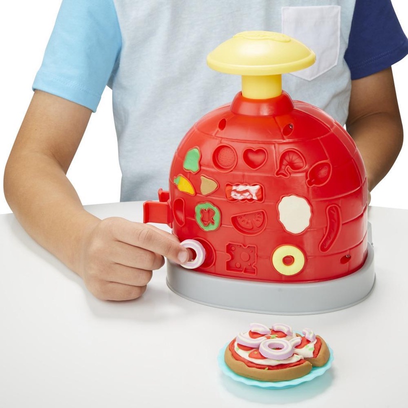 Veidošanas pasta Hasbro Play-Doh Kitchen Creations Playset Pizza F4373, daudzkrāsaina