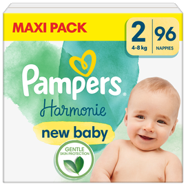 Autiņbiksītes Pampers Harmonie, 2 izmērs, 4 - 8 kg, 96 gab.